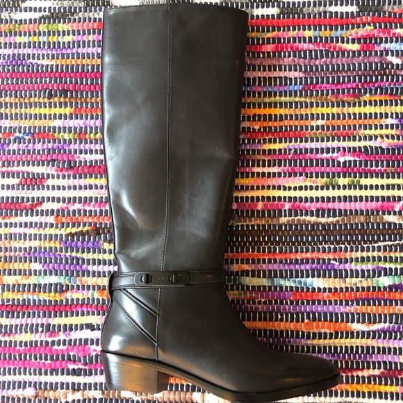 NWOT Coach Caroline Leather Boots - Picture 2 of 8
